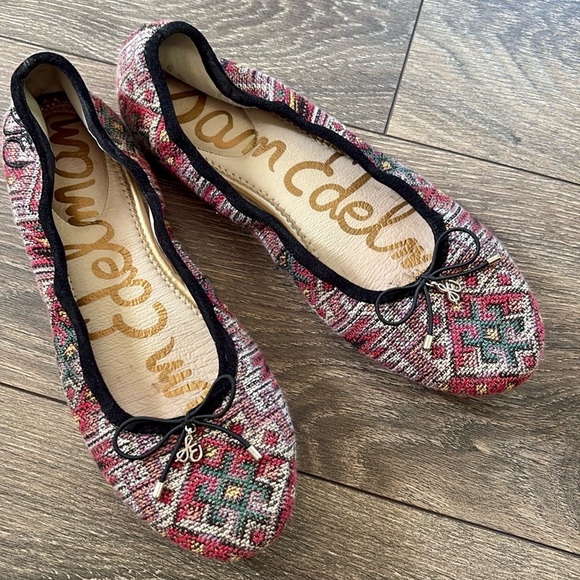 Sam Edelman Felicia Aztec Ballet Flats - Picture 1 of 16